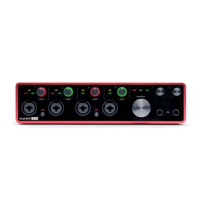 Focusrite Scarlett 18i8 3rd Gen 18x8 USB Audio Interface with Audio Technica AT-M20x Studio Monitor Headphones Bundle (2 Items) image 5