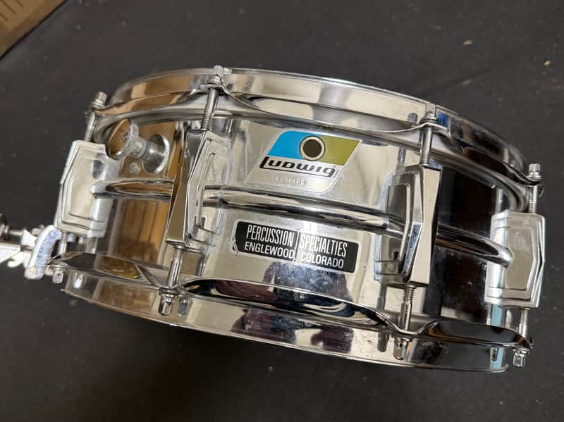 Ludwig No. 410 Super-Sensitive 5x14" 10-Lug Aluminum Snare Chrome-Plated image 1