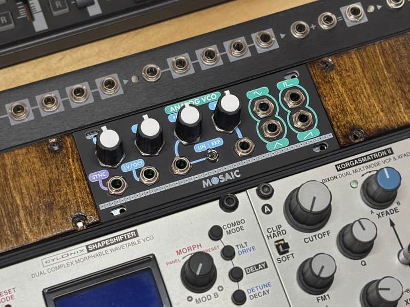 Mosaic 1U Analog VCO (Black) [Three Wave Music] image 1