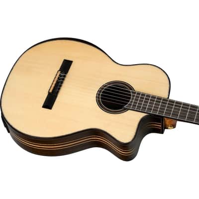 Ortega GRANDSUITE-CE Solid Spruce Top Okoume Slim Neck Nylon 6-String Acoustic-Electric Guitar w/Gig Bag image 11