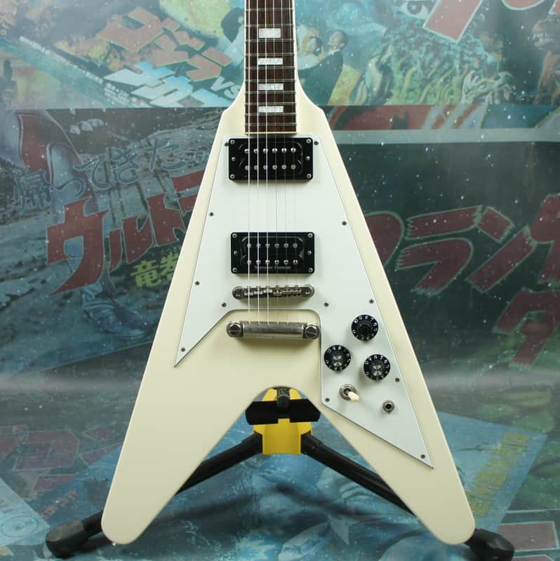 Edwards Flying V E-FV 120 2000's Vintage White MIJ ESP Japan | Reverb