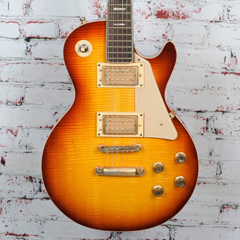 Univox - MIJ "Gimme" LP Style Electric Guitar - Sunburst - w/HSC - x7235 - VINTAGE image 1