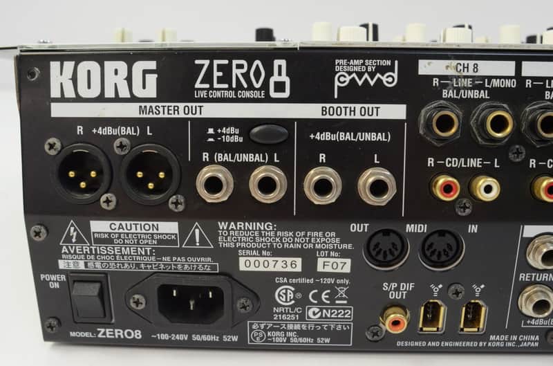 Korg ZERO8 Live Control Console Mixer - Zero 8 | Reverb