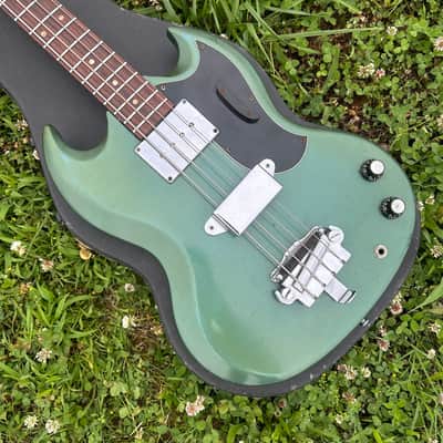 Vintage 1965 Gibson EB-0 Original Pelham Blue Finish w/ OHSC image 3