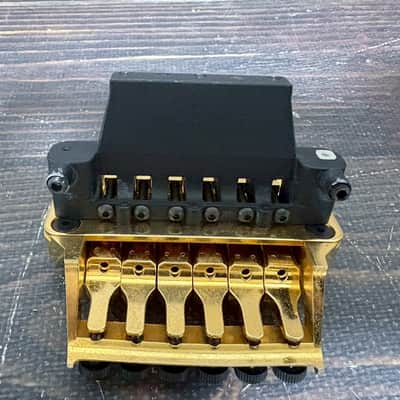 80s YAMAHA Rockin'Magic-Pro Guitar Bridge Gold image 8