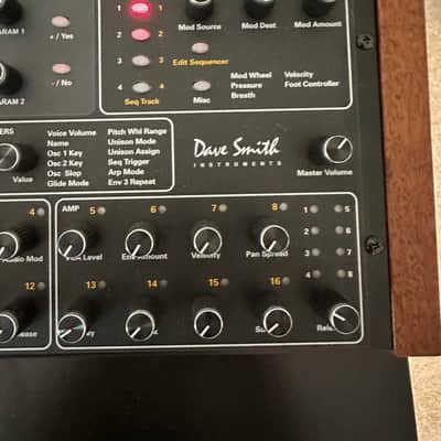 Dave Smith Instruments Prophet 08 Desktop 8-Voice Desktop Synthesizer 2008 - 2011 - Black with Wood Sides image 4