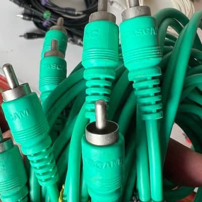 Lot of 47 Vintage Tascam Color coded RCA cables 5’ image 13