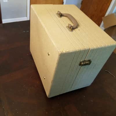 Kodak Mono 8 Watt Tube Amp Project and Cab, Speaker AlNiCo 6x9 1963 Tan image 9