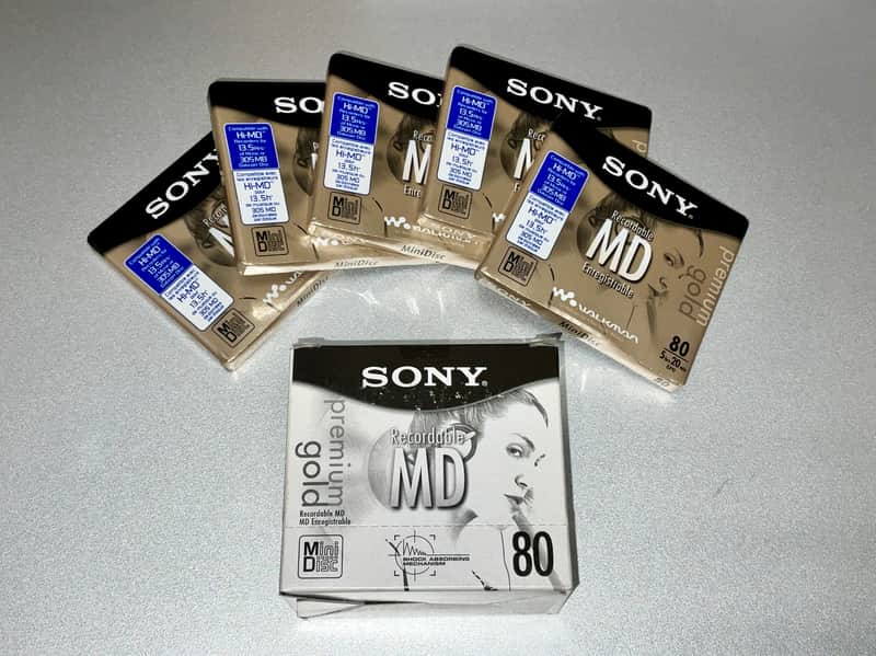 Sony premium gold Recordable MiniDisc 80 (320 minutes) MDW80PL