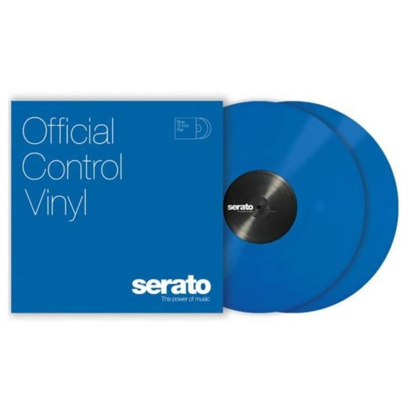 Serato Standard Colours 10" Control Vinyl Records (blue, pair) image 1
