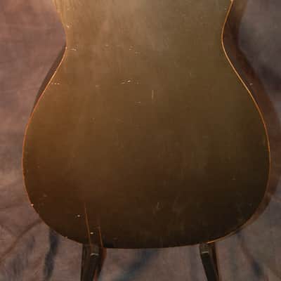 Vintage RARE Supertone sold by Sear Singing Cowboys Scene Guitar 1942 Original Case image 9