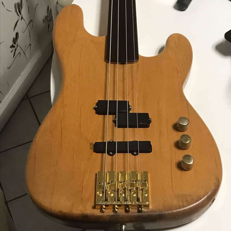 Philip Kubicki Custom Jazz Fretless 1984 natural image 1