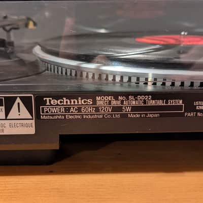 Technics SL-DD22 Vintage Direct-Drive Turntable (1980s, Made in Japan) - w' Audio-Technica Cartridge (Tested & Operational) image 17