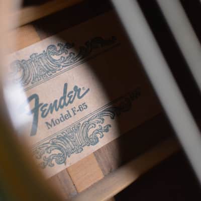 Fender F-65 Vintage 70s Dreadnought w Abalone Trim & Deluxe Hardshell Case We Ship FAST image 11