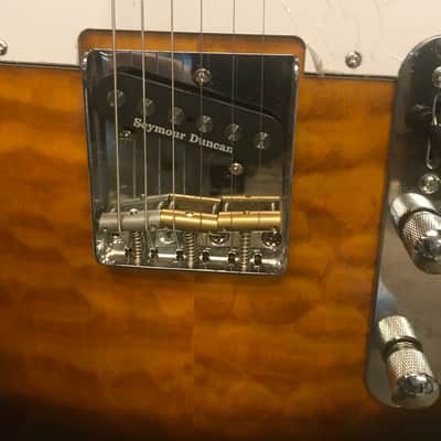 Partscaster Telecaster 2021 Sunburst/Quilt image 7