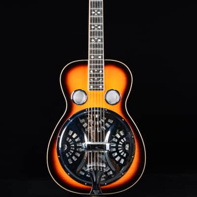 Gold Tone PBS-D Paul Beard Signature Square Neck Deluxe Resonator Two Tone Tobacco image 1