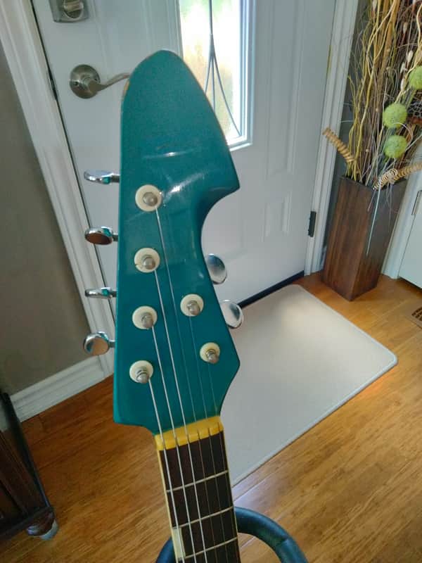 1965 Silvertone 1436 Turquoise, Japan - Very Good