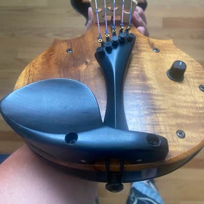 Rare: Tucker Barrett Luma - 5 string electric Violin/Viola - Hawaiian Koa wood image 24