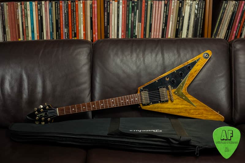 Bacchus Flying V BFV-MG 2014 Mango Wood Natural -VIDEO- | Reverb