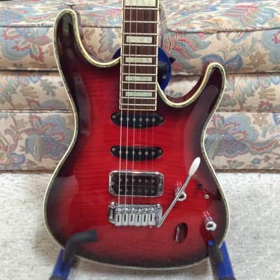 Ibanez SAS36FM 2008 - Flame Maple, Red image 1