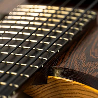 2019 Alpher Mako Elite Thinline 6-String Bass Guitar w/ Aguilar Super Singles, Wenge Neck/Top, Boutique Build Quality image 11