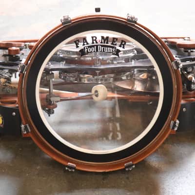 Farmer Foot Drums 7 Pedal Portable Acoustic Foot Percussion With Case image 2