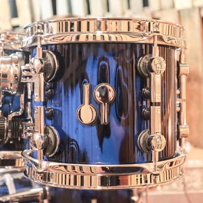 Sonor SQ2 Birch Blue Tribal High Gloss "Gavin Harrison Replica" Drum Set image 4