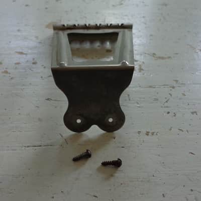 Vintage Parlor Guitar Tailpiece - Bell Regal Kay Harmony - 4 1/2" Trapeze - Heavy Relic image 2