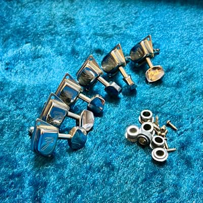 Fender Stratocaster guitar tuners c 1977 - Chrome original vintage USA Schaller telecaster image 1