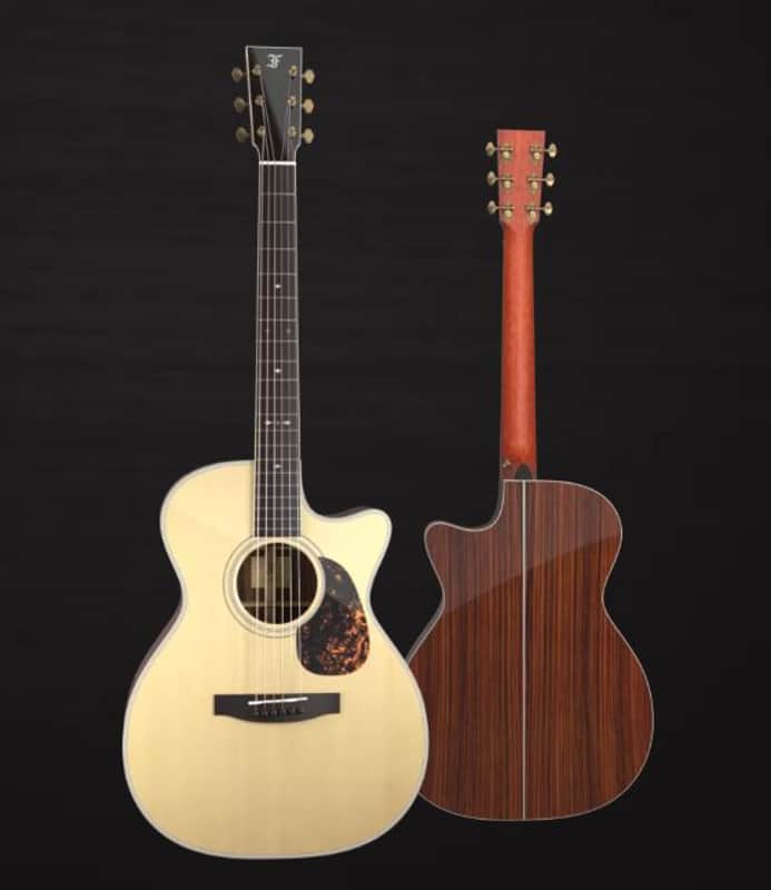 Furch Vintage 2 OMc-SR CUTAWAY Hard Case Orchestra Model (Spruce/Rosewood) with Stage Pro Element pickup image 1