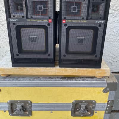 Vintage Sony APM-157D Stereo Speakers For Sony FH-100 80s image 1