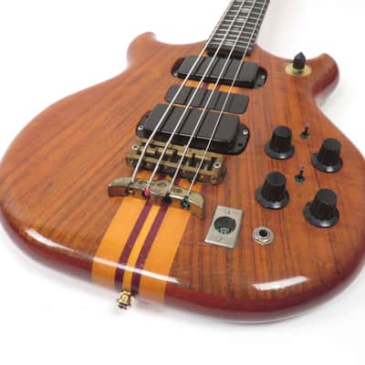 1977 Alembic Series I SSB Short Scale Bass - Figured Koa - Power Supply Included Stanley Clarke image 10