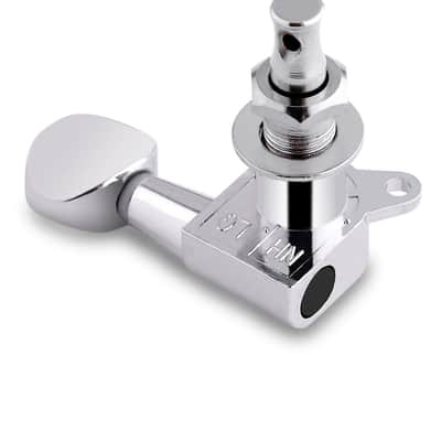 Guitar String Tuning Pegs Tuning Machines Sealed Machine Heads Grover Tuners Tuning Keys Oval Button 3 Left 3 Right for Electric Guitar or Acoustic Guitar Chrome. image 8