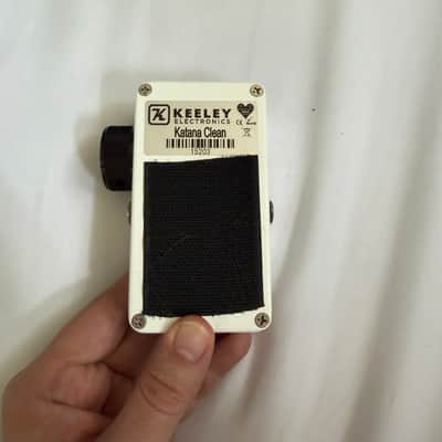 Keeley Katana Clean Boost V2 Custom PWKY - White image 3