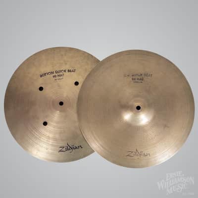 Zildjian A 14” Quick Beat Hi Hat Cymbals. USED image 5