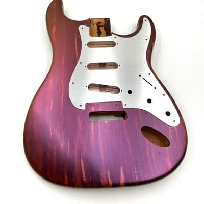 Warmtone Custom Guitars Strat Style Guitar Body “Metallic Purple Pour” image 17