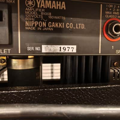 Yamaha B100ii solid state bass head late 70's early 80's image 8