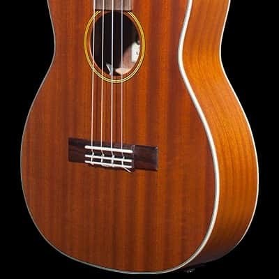 Ohana BK-20CE Solid Mahogany Top Satin Finish Baritone Ukulele + Bag -Blem image 2