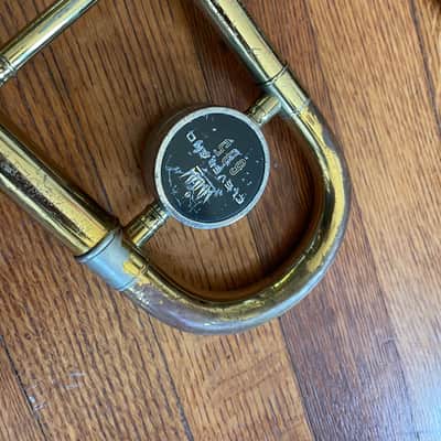King Cleveland 605 trombone - smooth slide, worn lacquer, w/ Bach aristocrat case image 2
