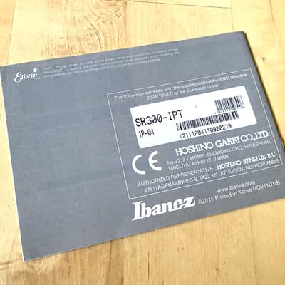 Ibanez SR 300 Bass Owner's Manual image 2