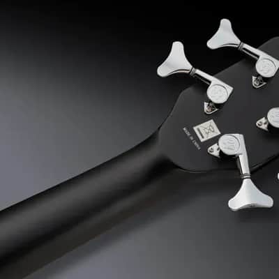 Warwick RockBass Alien Deluxe Hybrid Thinline, 5-String - Solid Black Satin image 3