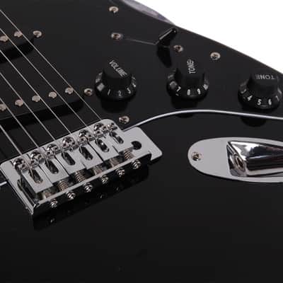 Glarry GST Electric Strat Style Guitar Free USA Shipping 2021 Black image 2