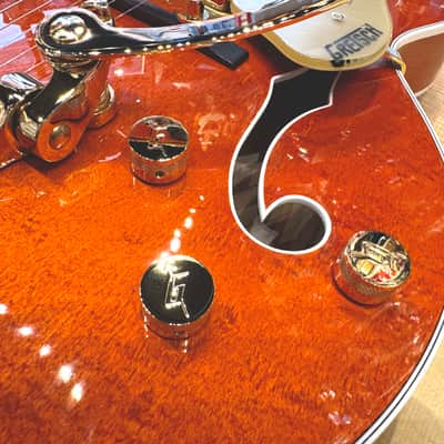 Gretsch 6120 Nashville Hollow Body with String-Thru Bigsby and Gold Hardware 2025 - Orange Stain image 12