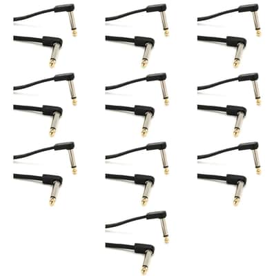 EBS PCF-DL10 Deluxe Flat Patch Cable - Right Angle to Right Angle - 3.94 inch (10-Pack) image 1