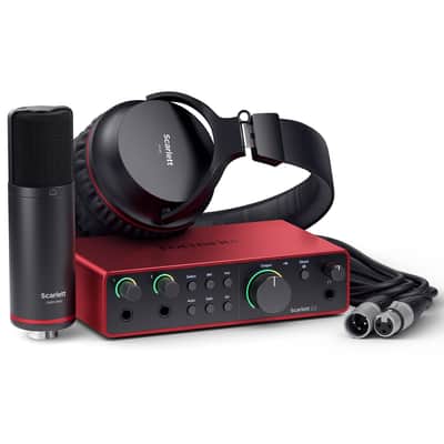 Focusrite Scarlett 2i2 Studio V4 Recording Package