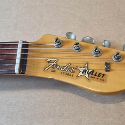 Vintage 1981 Fender Bullet Electric Guitar USA - Red image 9