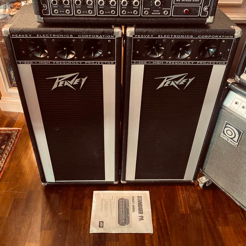 1975 Peavey Peavey 260 Standard PA mixer-amp and 2X T300 speak…
