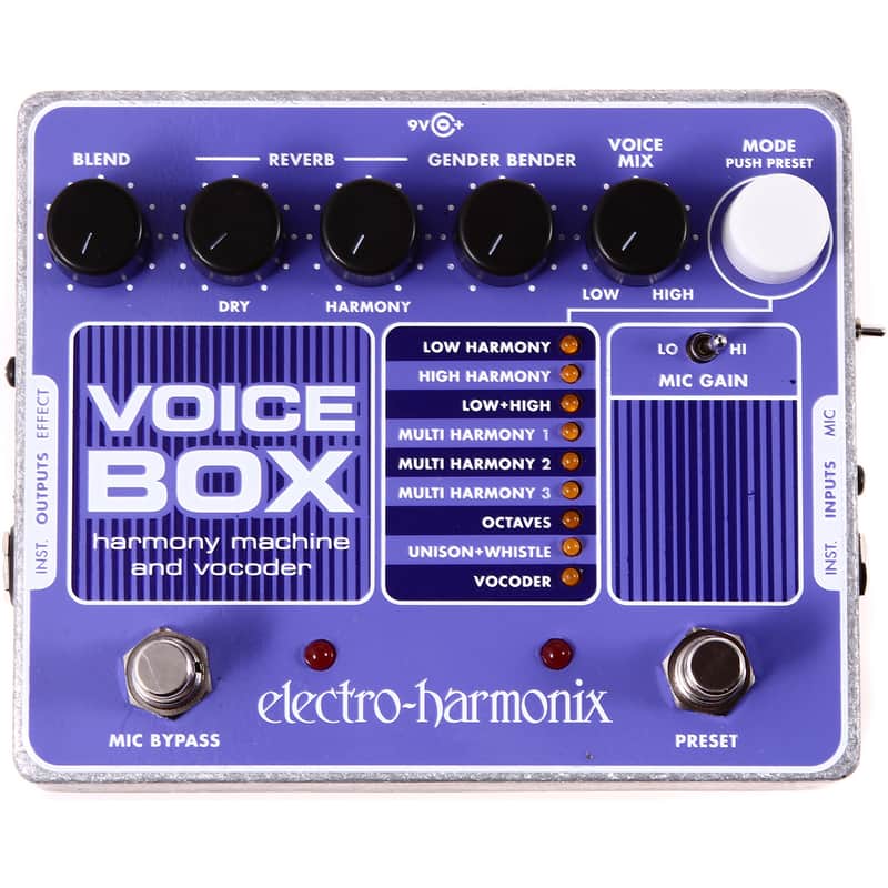 Electro-Harmonix EHX Voice Box Vocal Harmony Machine / Vocoder Effects Pedal image 1