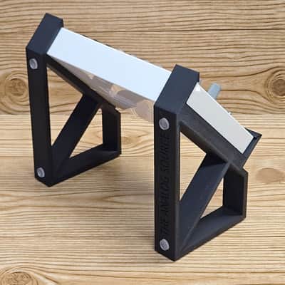 The Analog Source Dual Height Angled Riser Black Desktop Stand for Korg Volca Beats Bass FM Keys Nubass Loop Mix Sample Synthesizer Mixer Drum Rhythm Machine Sampler image 5