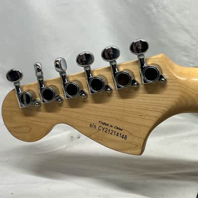 Squier Tom DeLonge Signature Stratocaster Strat Electric Guitar - Surfboard Green image 9